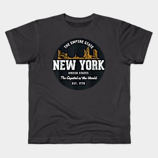 New York State Flag Kids T-Shirt